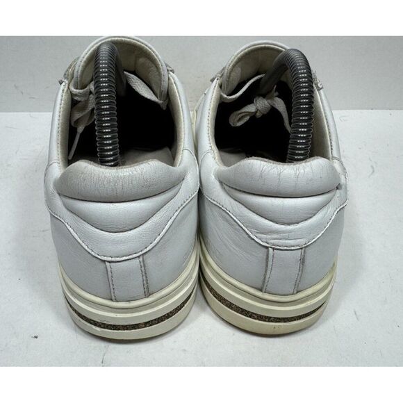 Birkenstock Bend Low Womens Size 8 / 39 Shoes White Leather Lace Up Sneakers - Picture 7 of 11